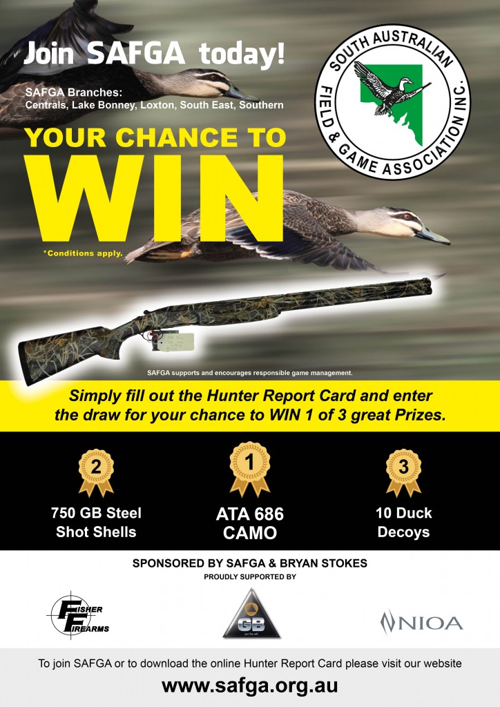 23759 Hunter Report Card Win a Gun poster